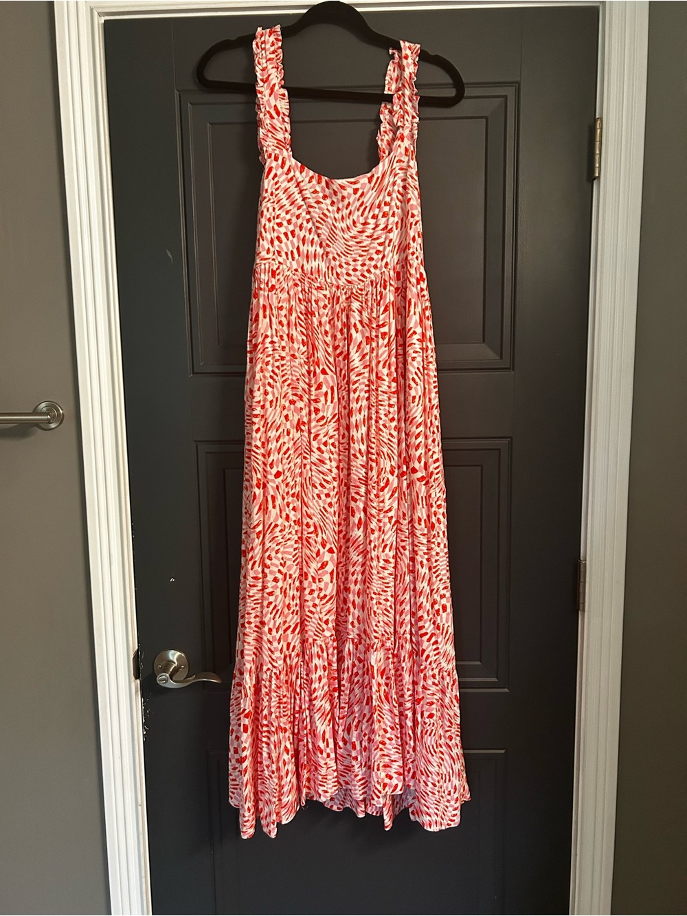 Fate Pink and Red Printed Maxi Dress